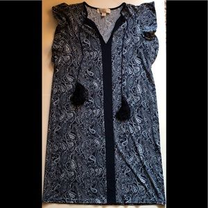 MICHAEL Michael Kors Blue Paisley Dress. XS. EUC.